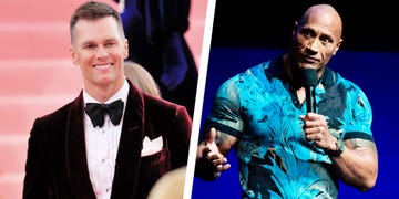 Tom Brady; The Rock 