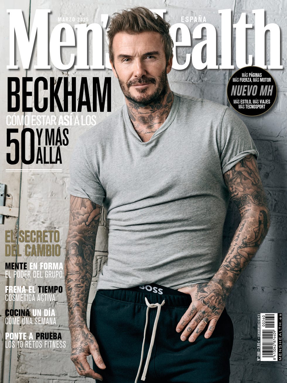 david bekcham en portada de men's health