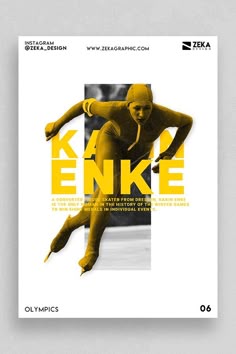 the book cover for kenke, featuring an image of a man in yellow running