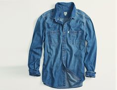 TOMS for Target Men's Denim Button Down | $30, target.com Classic Light Indigo Relaxed Fit Shirt, Cheap Men's Button-up Denim Jacket, Affordable Levi's Shirt With Pockets, Affordable Levi's Shirt With Button Closure, Affordable Collared Levi's Shirt, Men's Denim Shirt On Hanger, Men's Button-up Denim Style, Levi's Denim Shirt Men, Indigo Denim Shirt Men