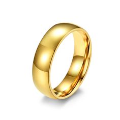 Women's & Men's And Outside Arc Simple Glossy Titanium Steel Mirror B – Nutricaodiaria Gold Metal Couple Rings For Promise, Yellow Gold Plated Couple Rings For Promise, Modern 14k Gold Dome Ring For Wedding, Classic Promise Bands With Polished Finish, Modern Yellow Gold Dome Ring With Shiny Finish, Yellow Gold Polished Couple Rings For Promise, Gold Plated Engraved Rings For Wedding, Gold Plated Engraved Promise Ring With Polished Finish, Stamped 14k Round Couple Rings For Formal Events