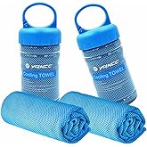 YQXCC 2 Pack Cooling Towels (47"x12"), Ice Cool Neck Towel, Soft Breathable Microfiber for Yoga, Golf, Gym, Running, Camping 