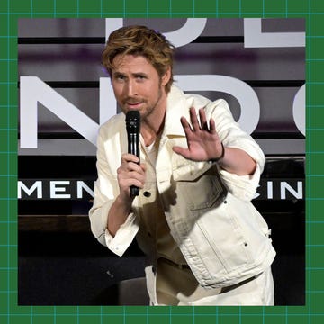 Promotional image for a clothing item featuring a person gesturing and a denim jacket. Promotional image for a clothing item featuring a person gesturing and a denim jacket.