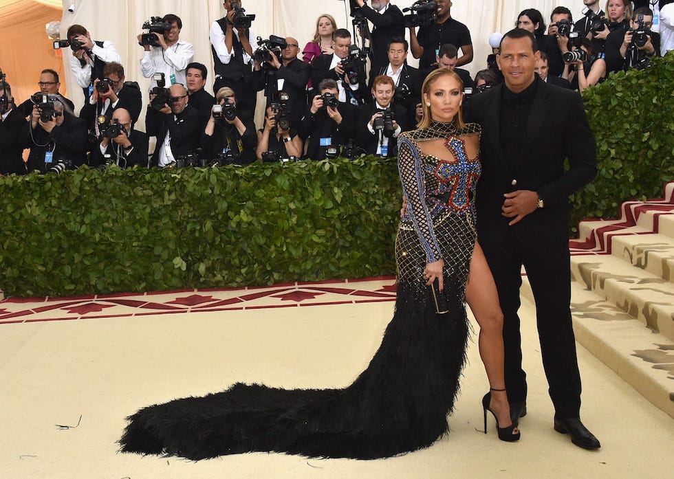 Alex Rodriguez Met Gala look Alex Rodrigues and Jennifer Lopez at the Met Gala